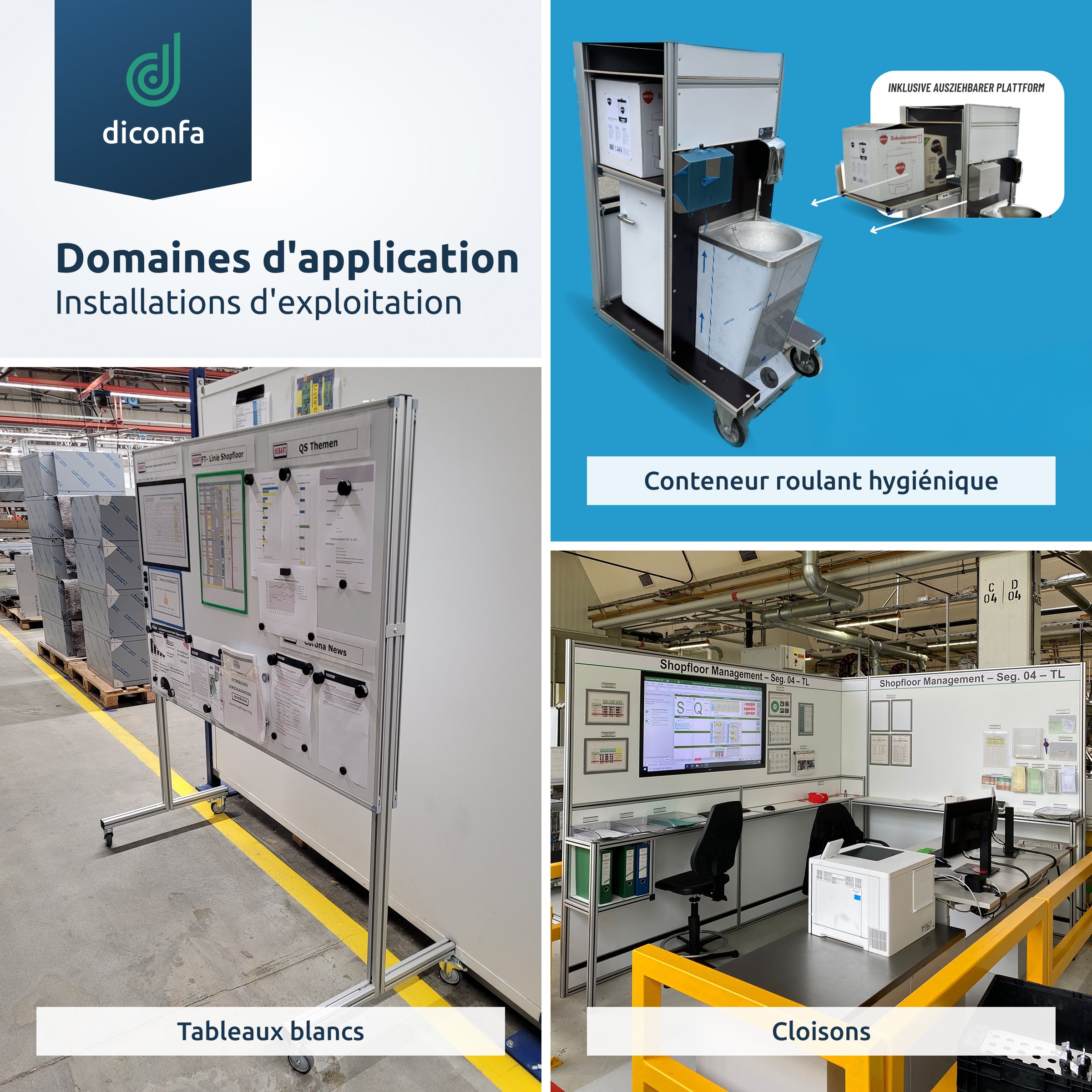 Profilé en aluminium sur mesure en différentes tailles