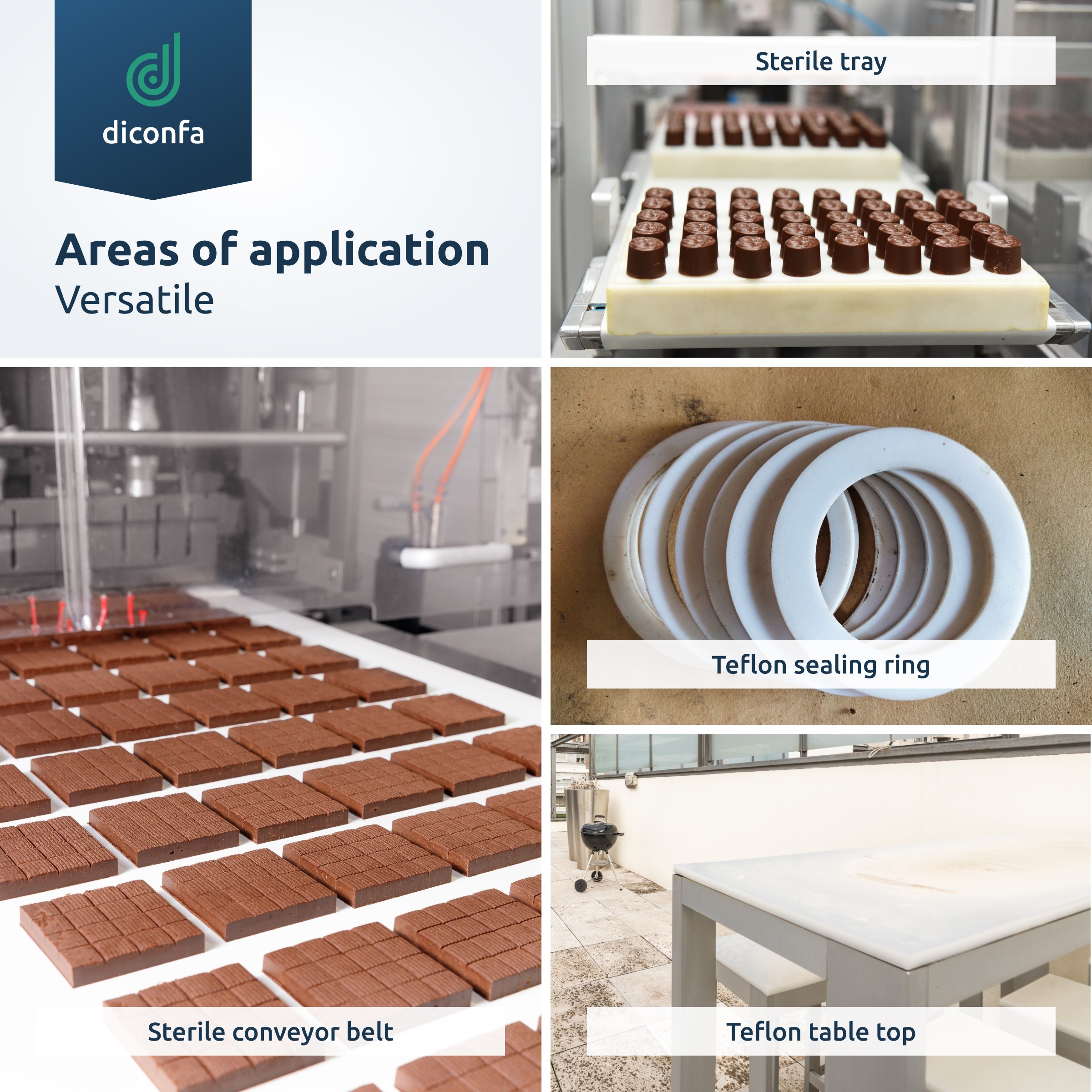 diconfa PTFE Teflon sheet made to measure