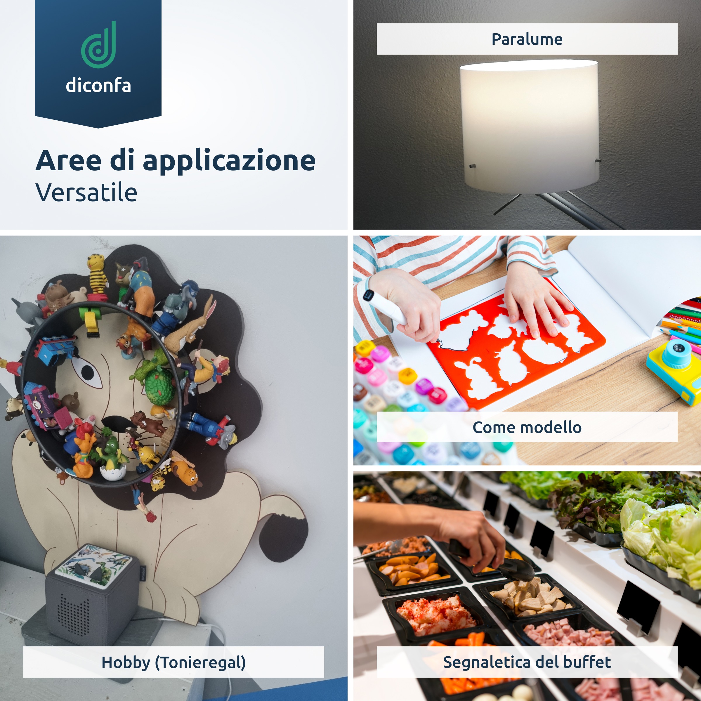 Lastra in plastica Polistirolo Nero