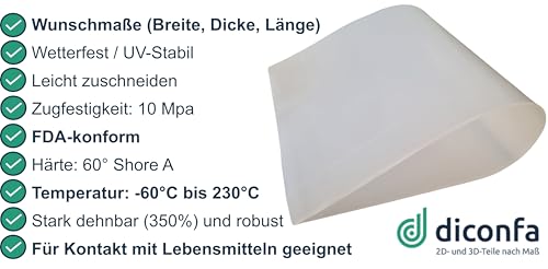 diconfa Silikonplatte nach Maß