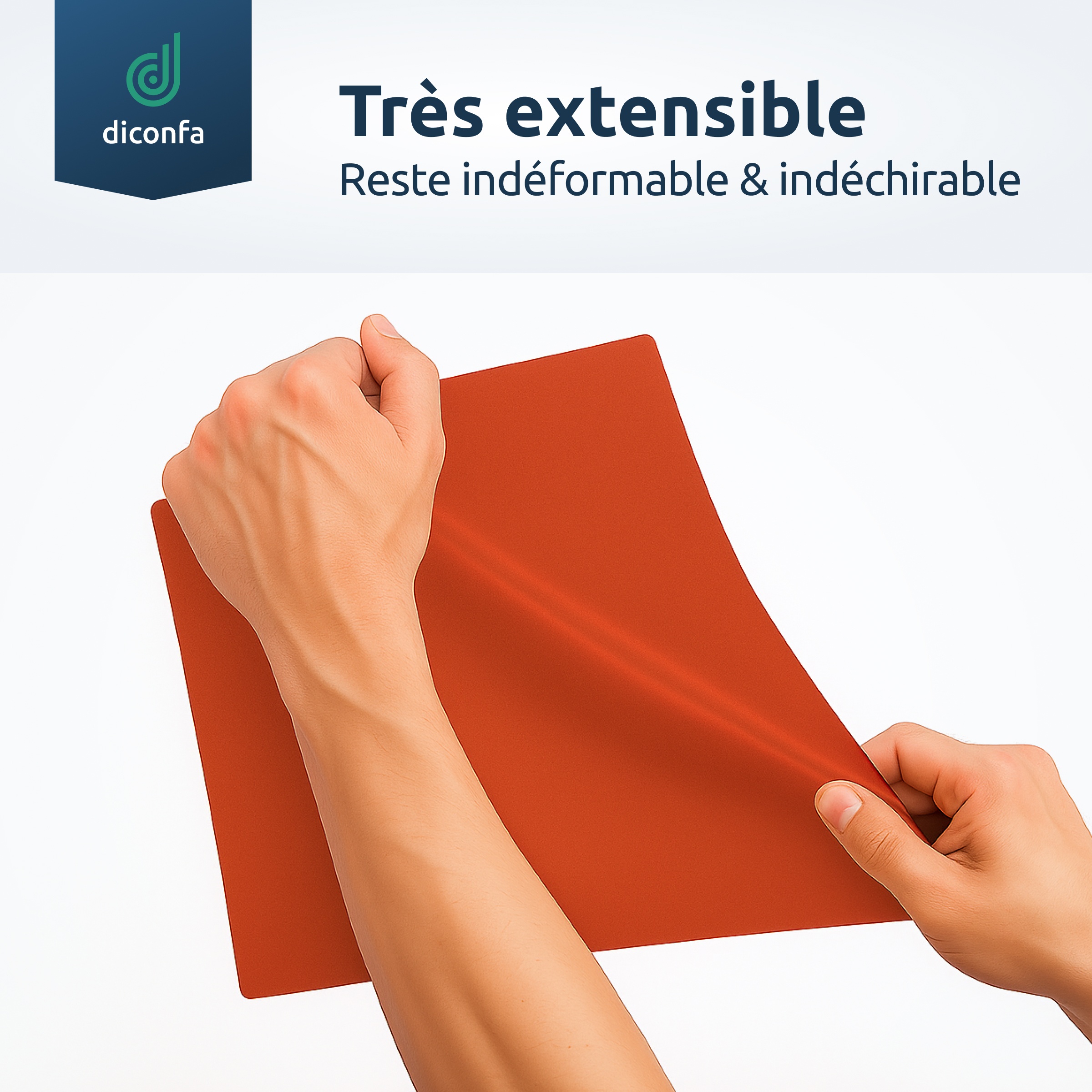 Plaque en silicone rouge sur mesure