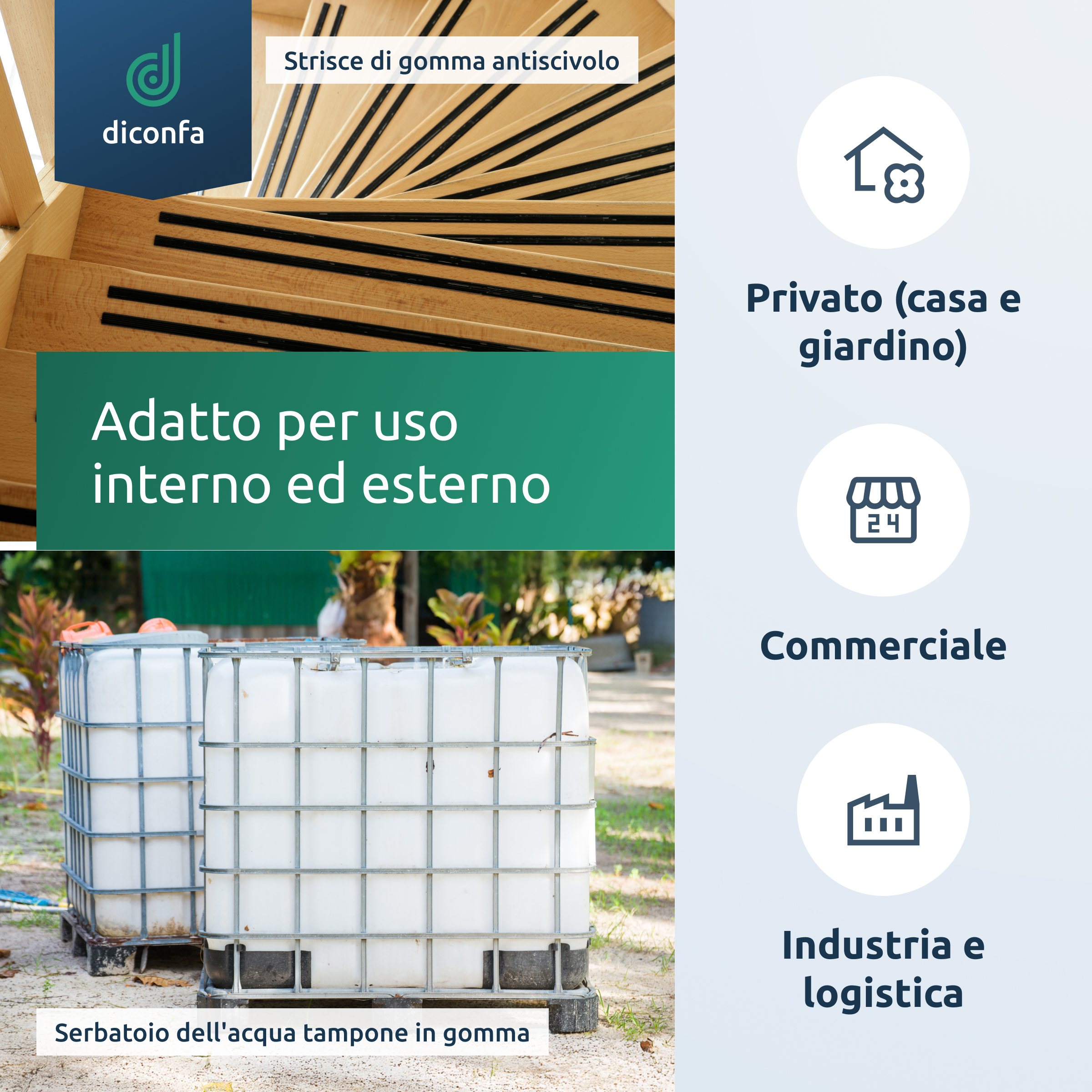 Striscia di gomma autoadesiva su misura