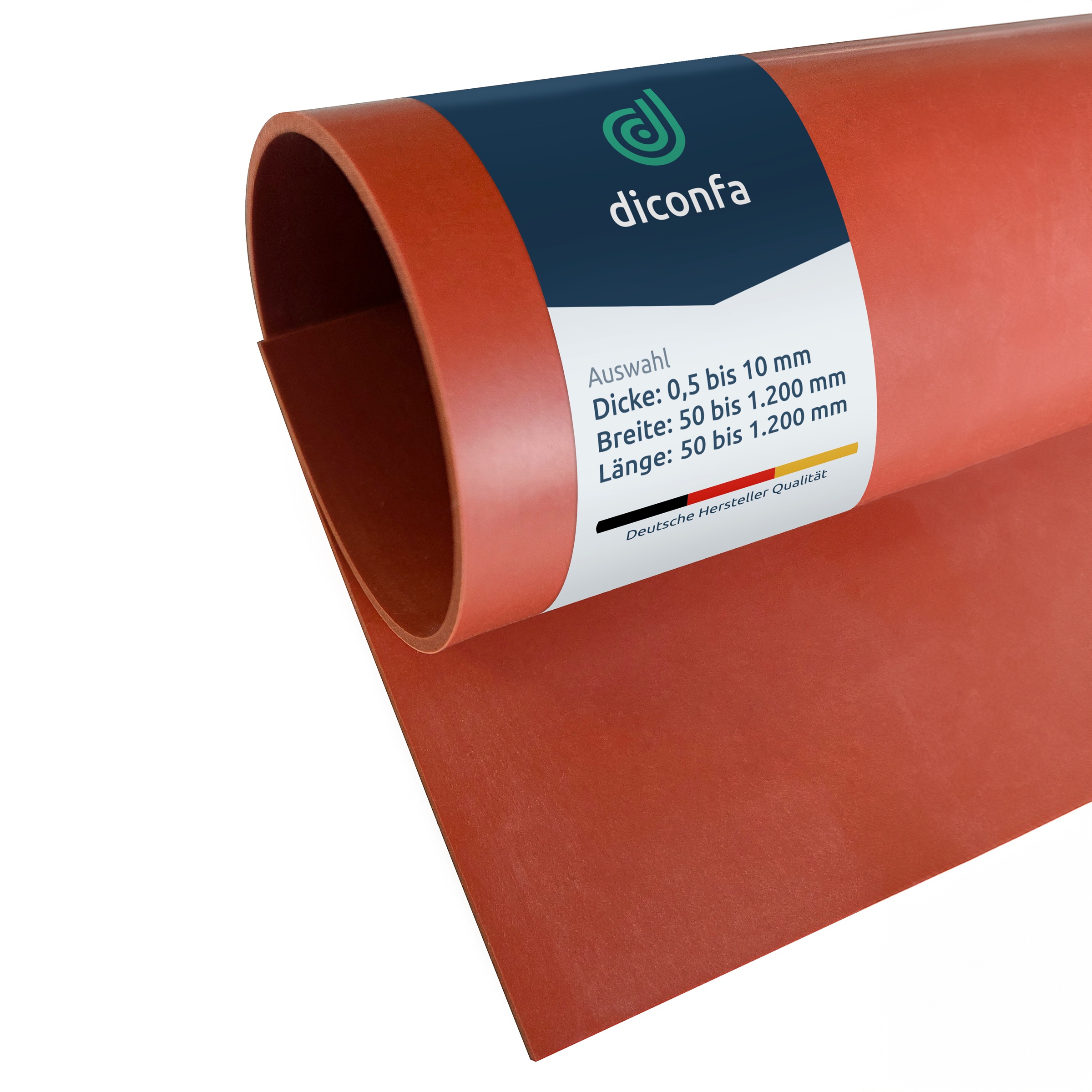 Silikonplatte Rot nach Maß