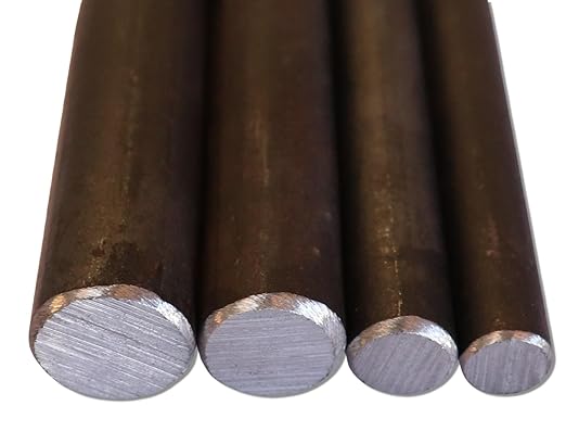 diconfa Rundstahl Rundeisen S235-JR ST-37 - Ø 6mm bis 60mm - LÄNGE 10mm bis 2000mm - warm-gewalzt Rundmaterial Stahl Eisen-stange Metallstange Rundprofil Baustahl