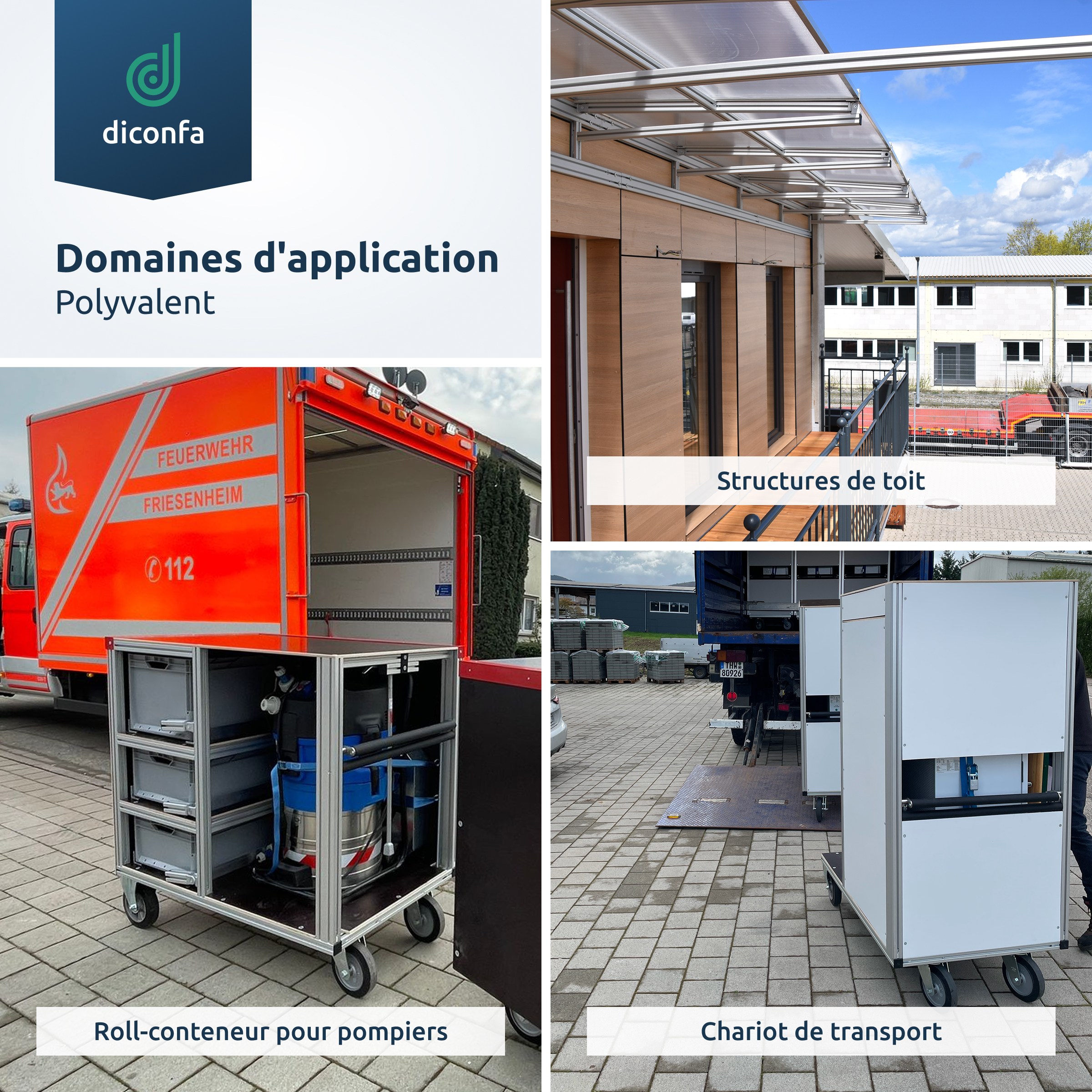 Profilé en aluminium sur mesure en différentes tailles