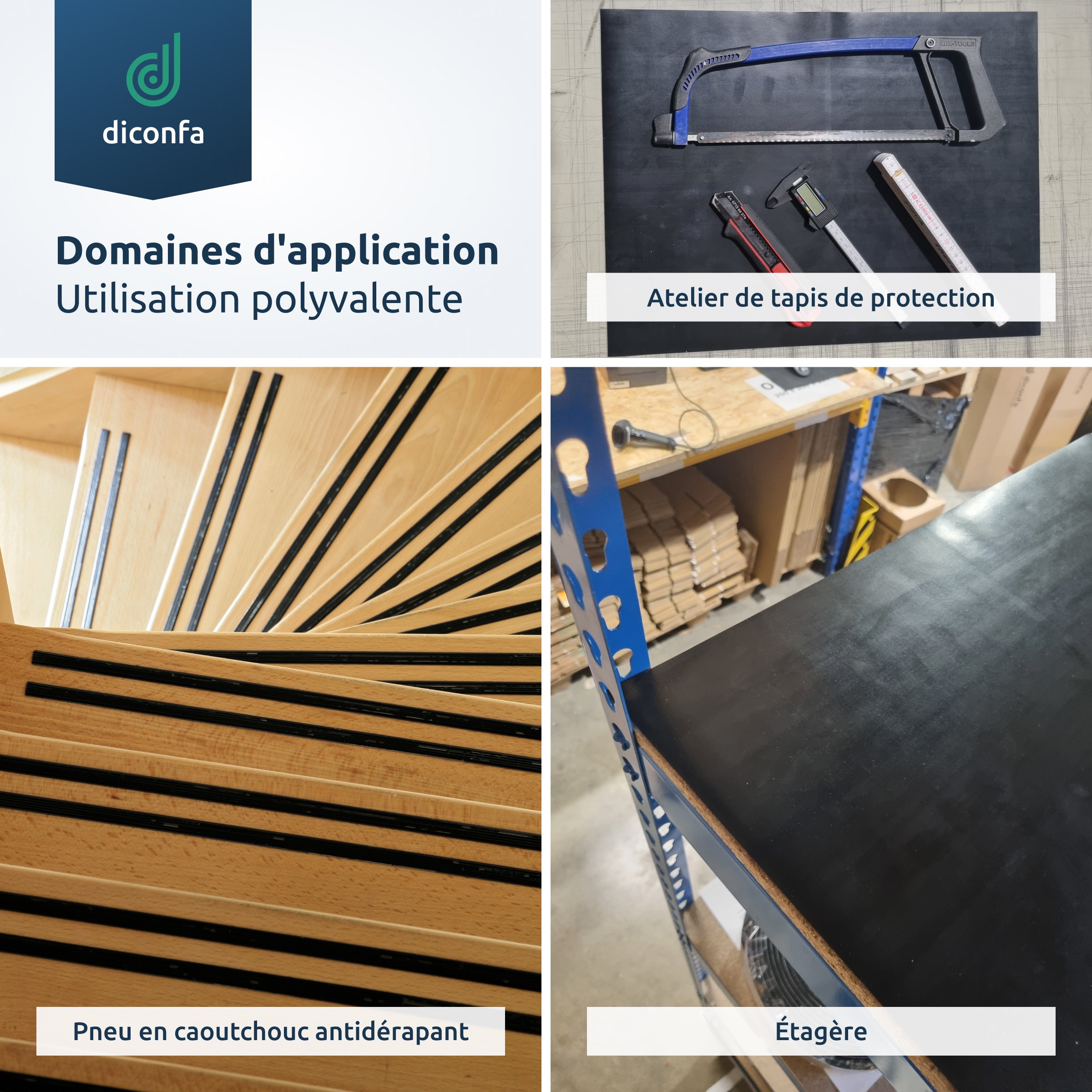 Bandes en caoutchouc diconfa sur mesure Bandes en caoutchouc diconfa sur mesure