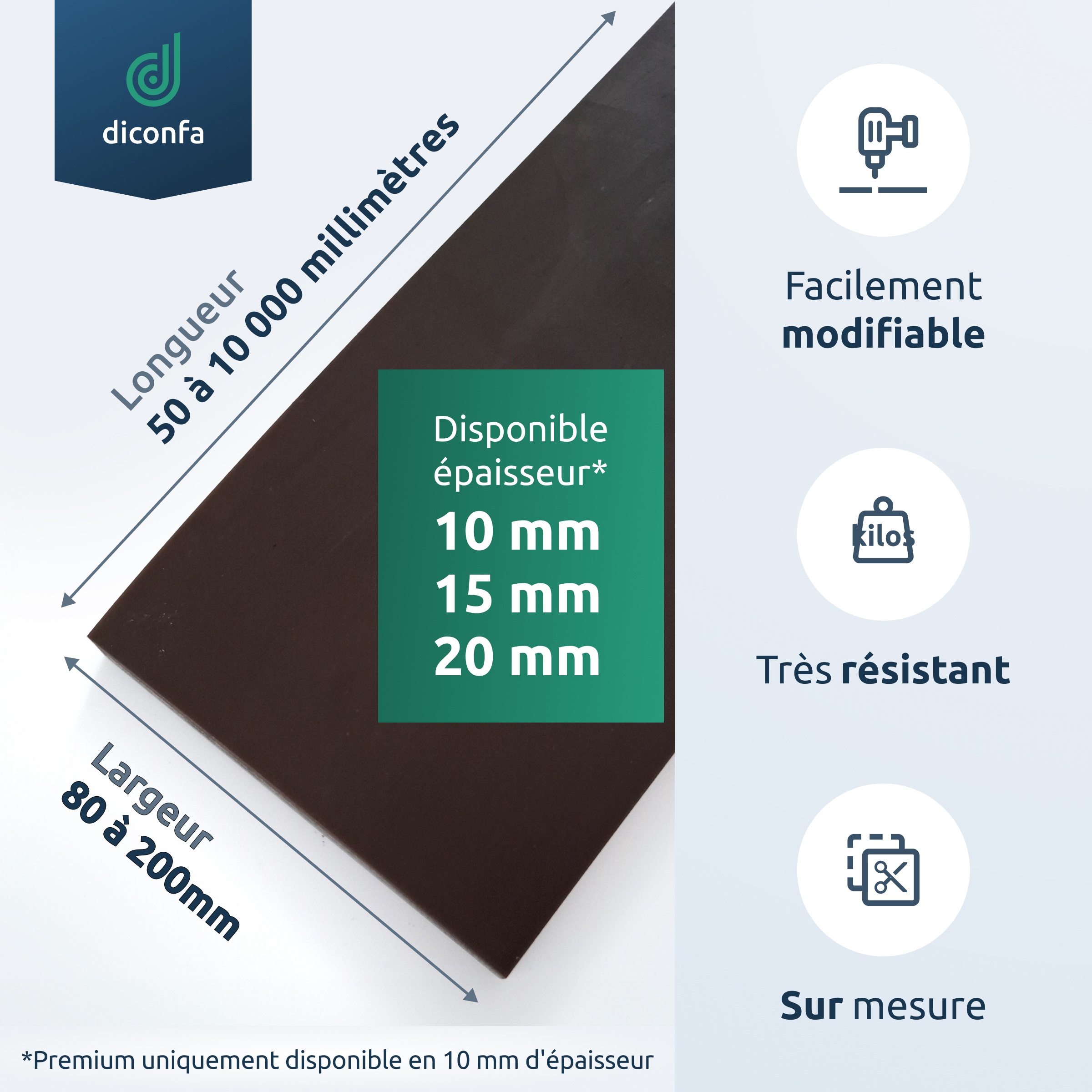 Bande racleuse Profiline diconfa sur mesure Bande racleuse Profiline diconfa sur mesure