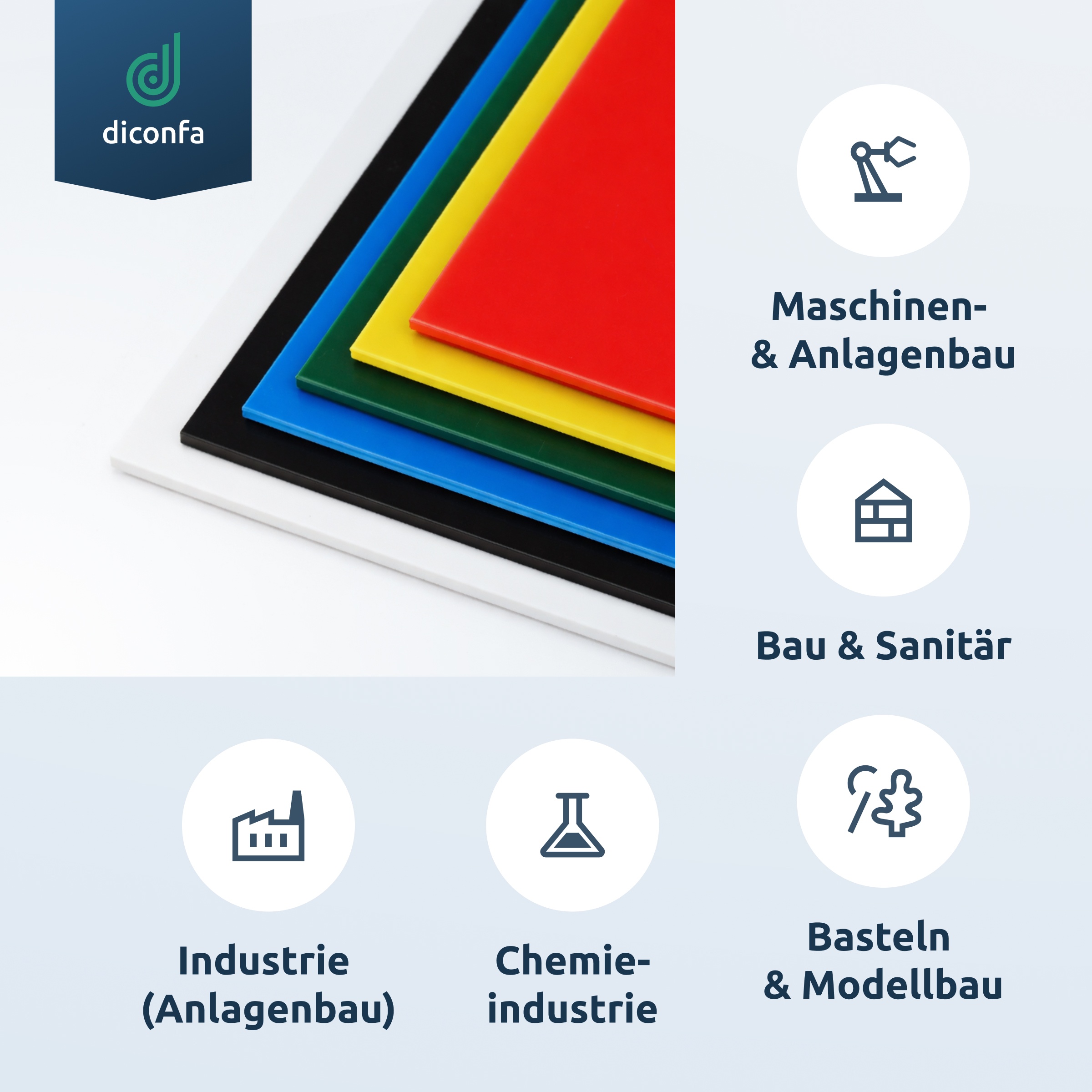 Kunststoffplatte Polystyrol Rot