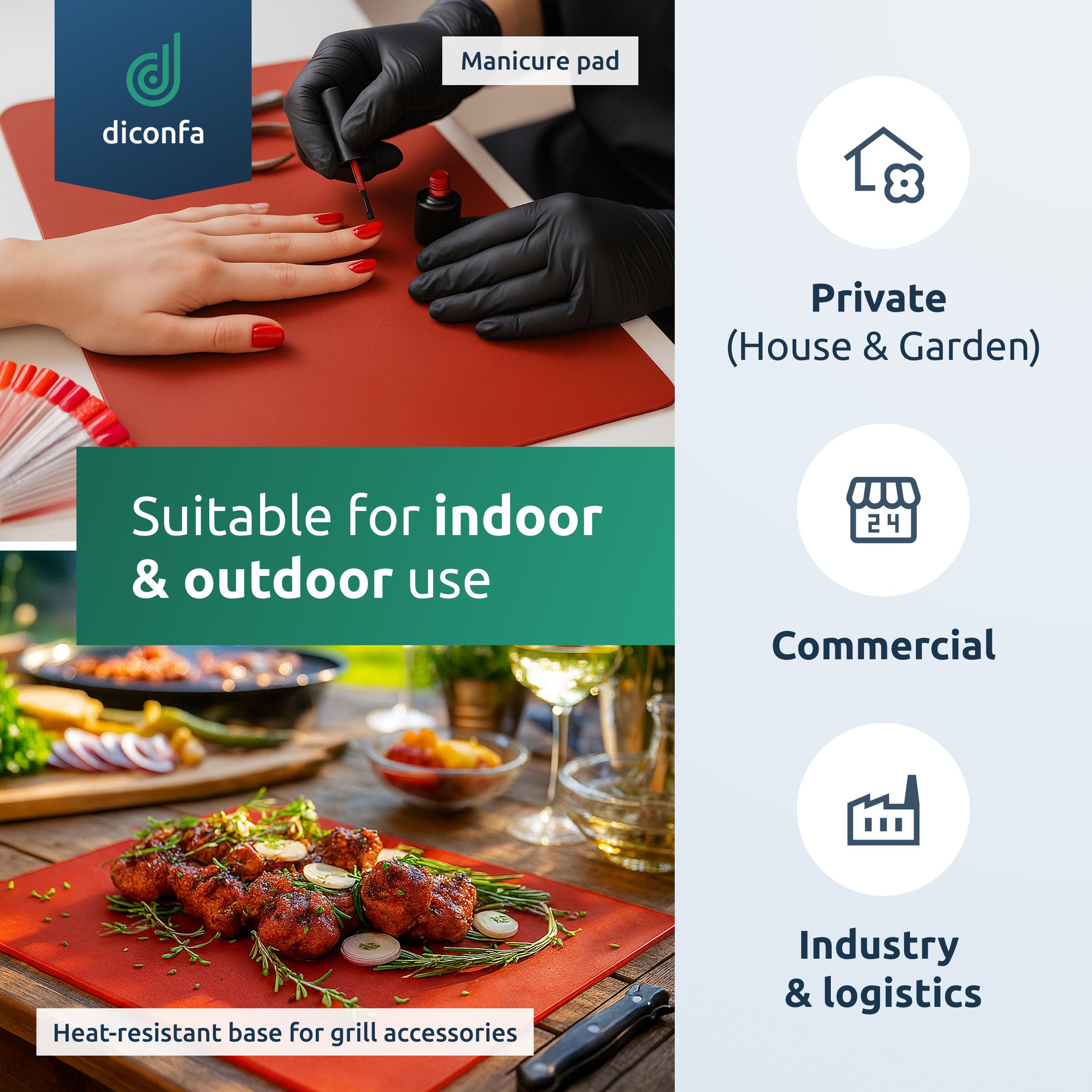 Silicone Sheet Red - made to measure