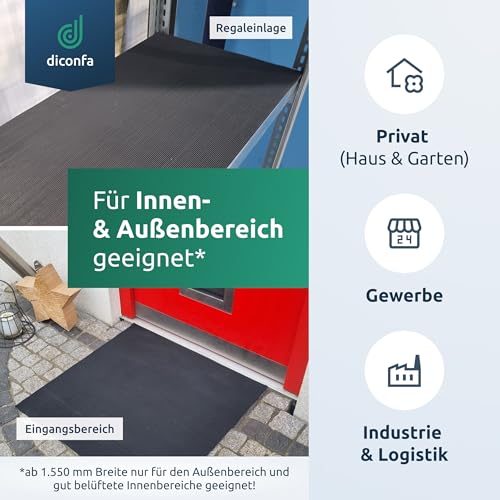 diconfa Feinriefenmatte Gummimatte 3mm stark nach Maß