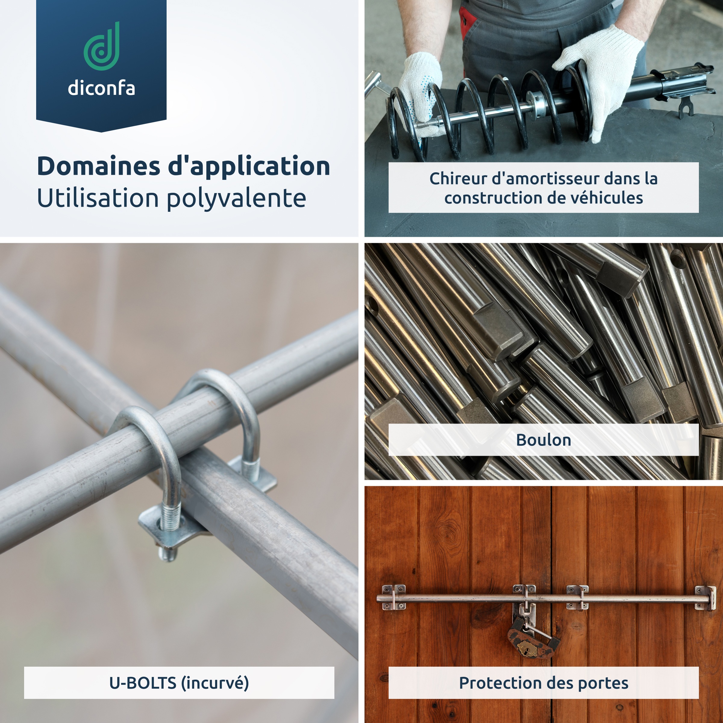 diconfa Acier rond S355 J2+C sur mesure