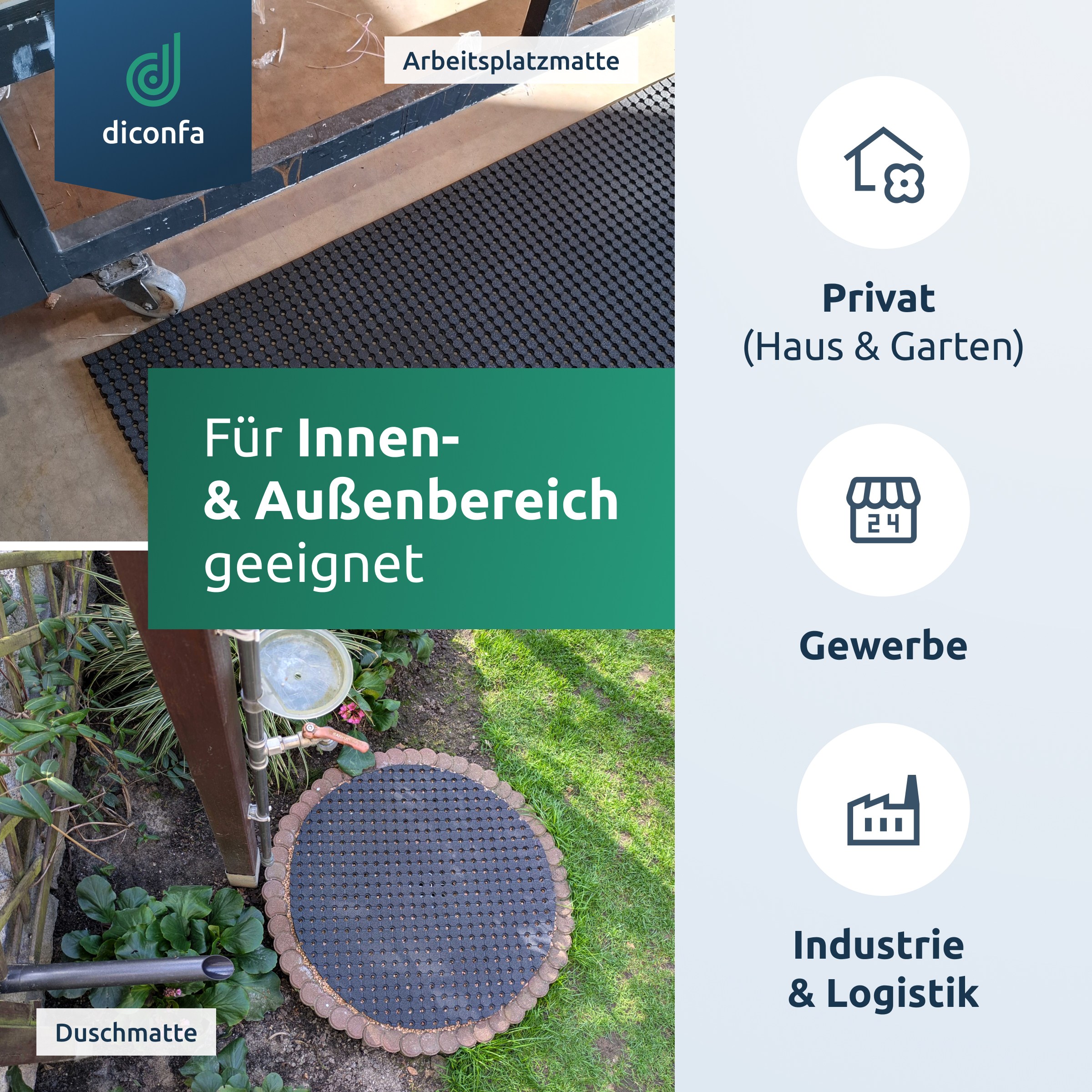 Gummimatte Lochmatte nach Maß