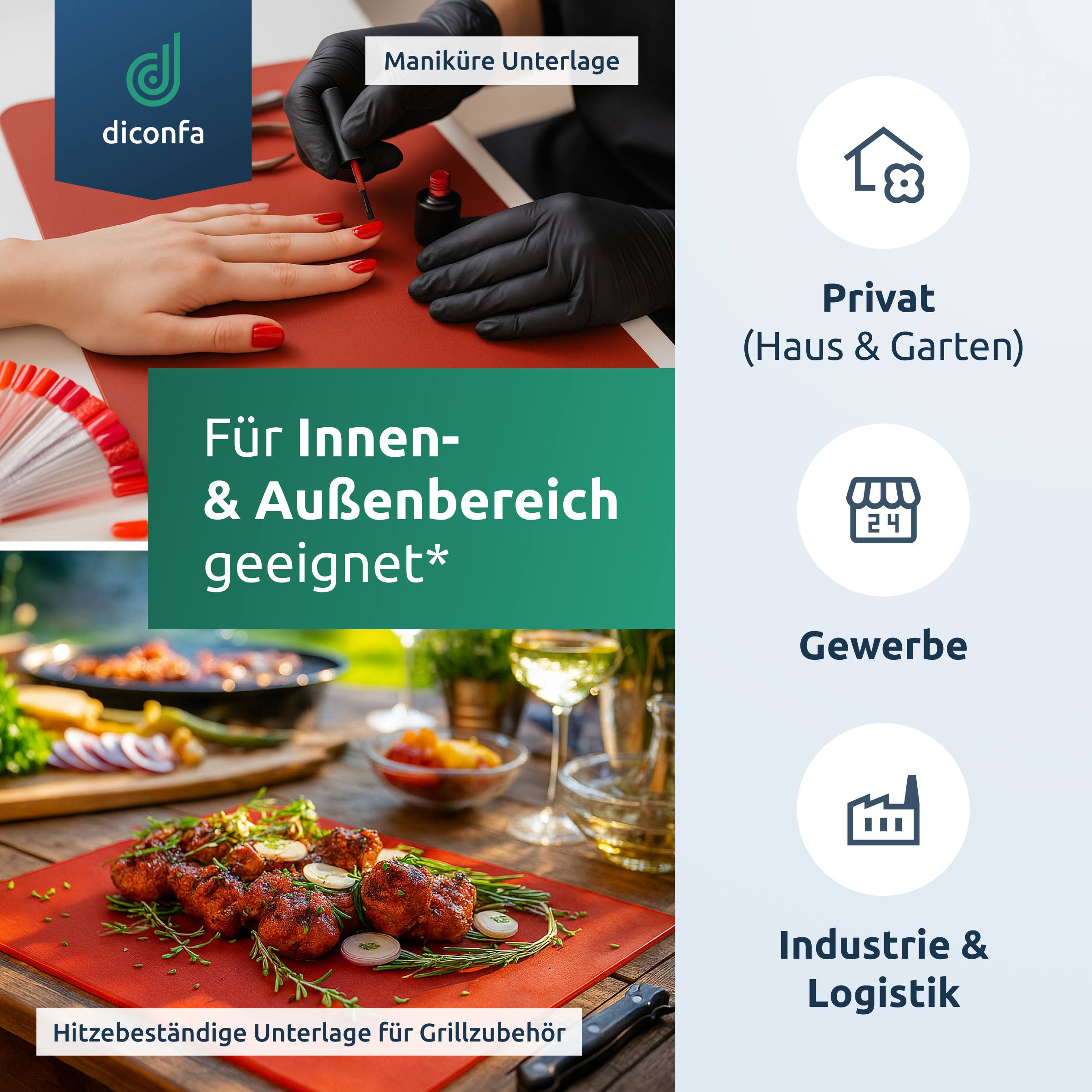 Silikonplatte Rot nach Maß