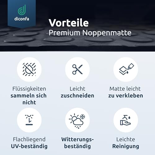 diconfa Noppenmatte Gummimatte 3 mm stark