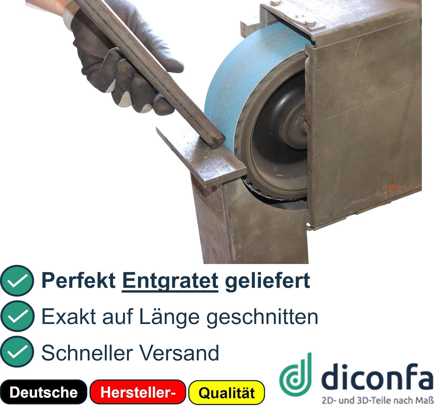 diconfa Rundstahl Rundeisen S235-JR ST-37 nach Maß diconfa Rundstahl Rundeisen S235-JR ST-37 nach Maß