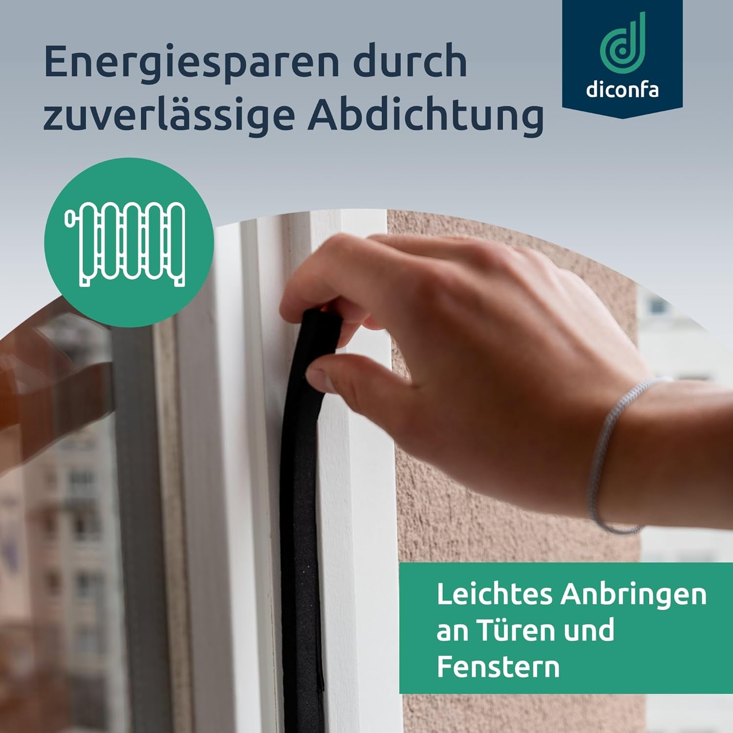 diconfa EPDM Zellkautschuk Dichtungsband selbstklebend