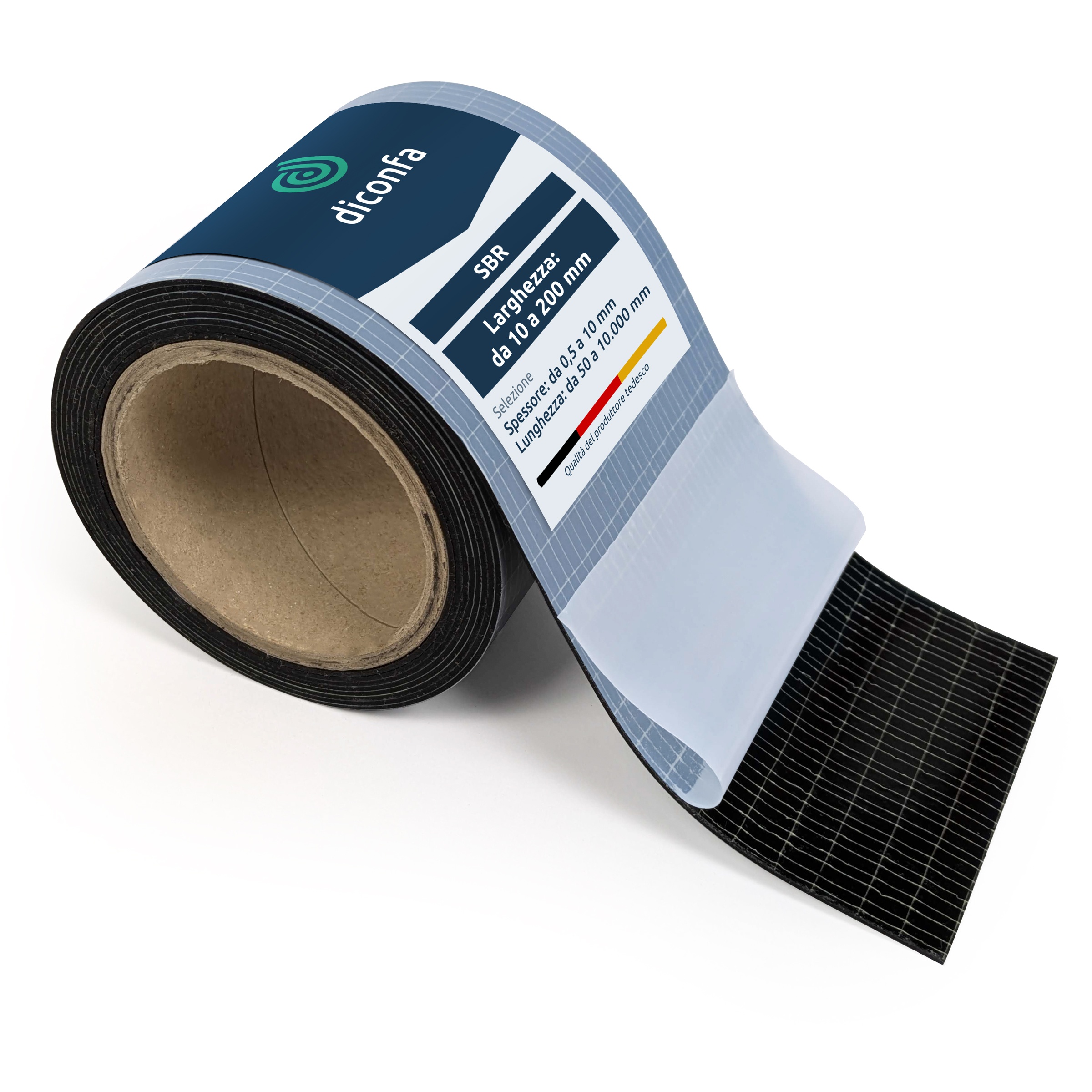 Striscia di gomma autoadesiva su misura