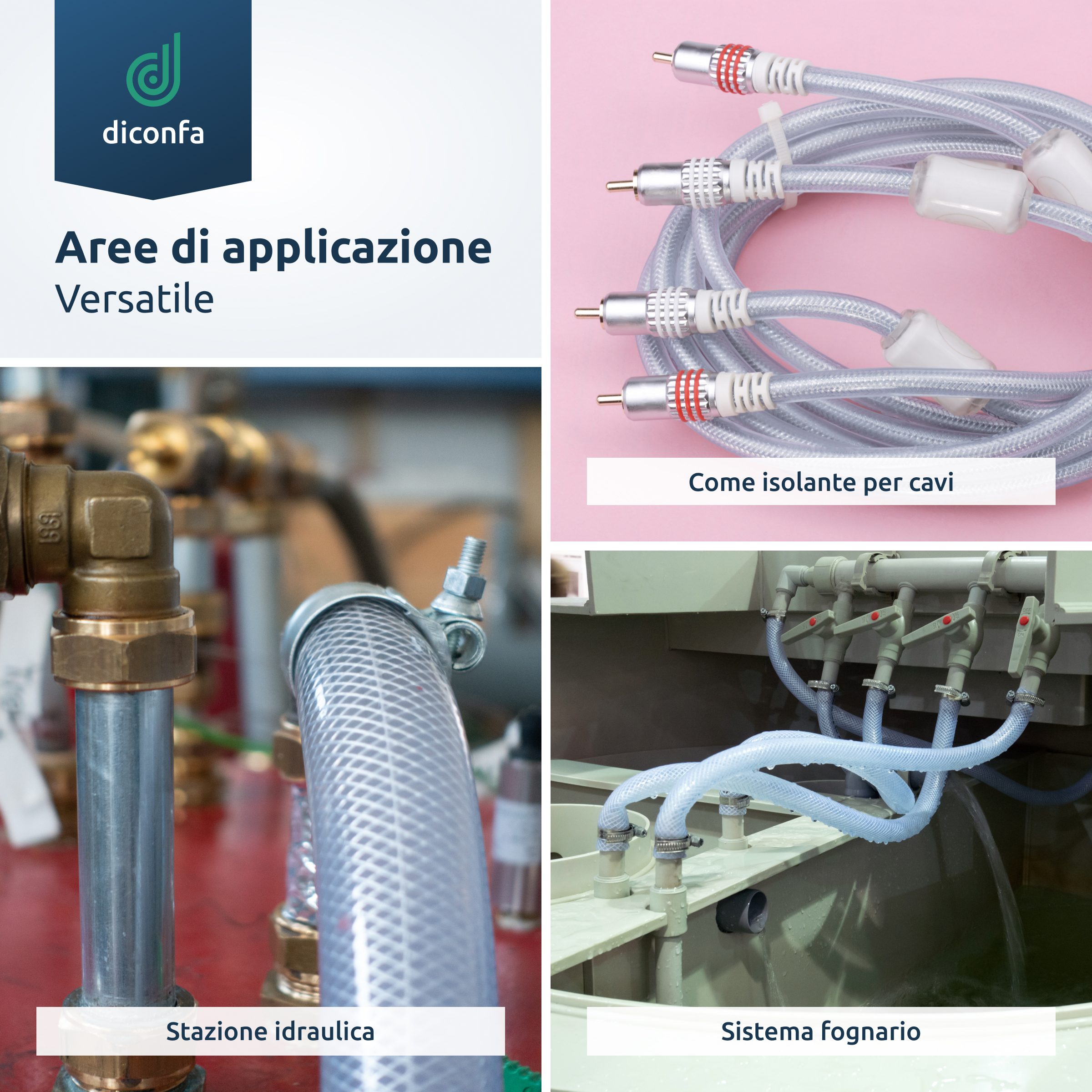 Tubo in PVC rinforzato su misura