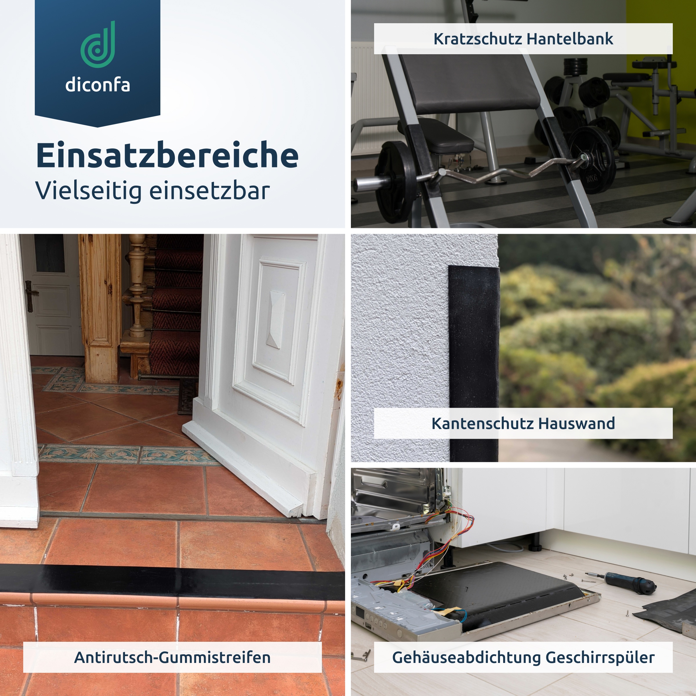 Gummistreifen selbstklebend nach Maß