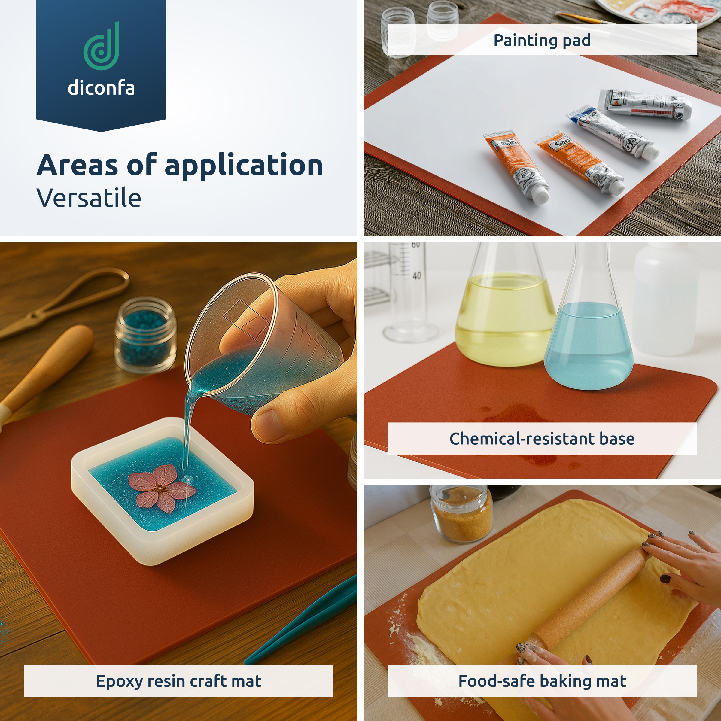 Silicone Sheet Red - made to measure