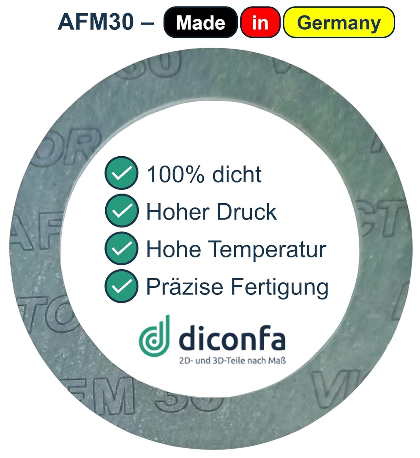 diconfa AFM30 Fiber Gasket Material - DIN A4 – 200x300mm diconfa AFM30 Fiber Gasket Material - DIN A4 – 200x300mm
