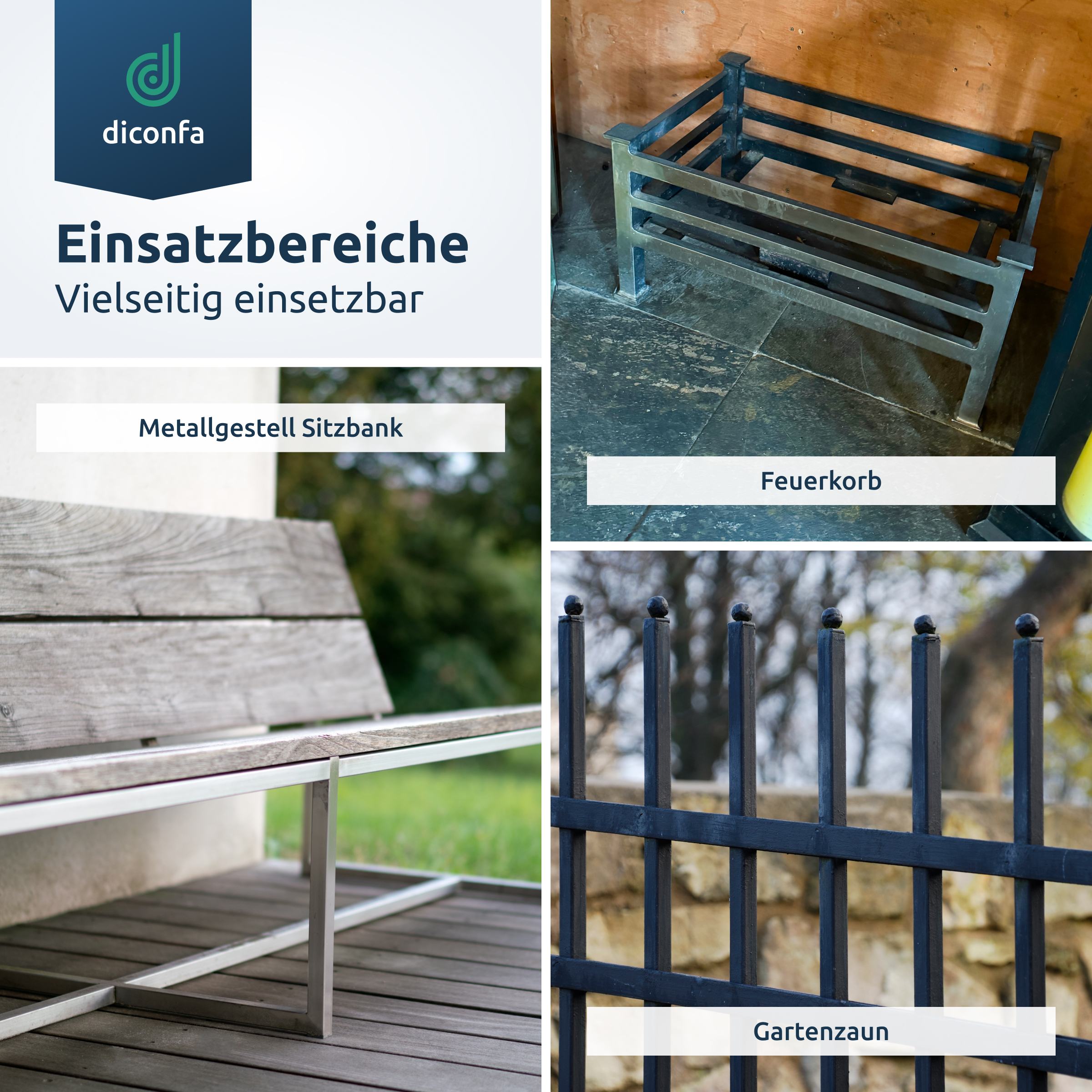 diconfa Vierkant Stahl S235JR ST37 nach Maß