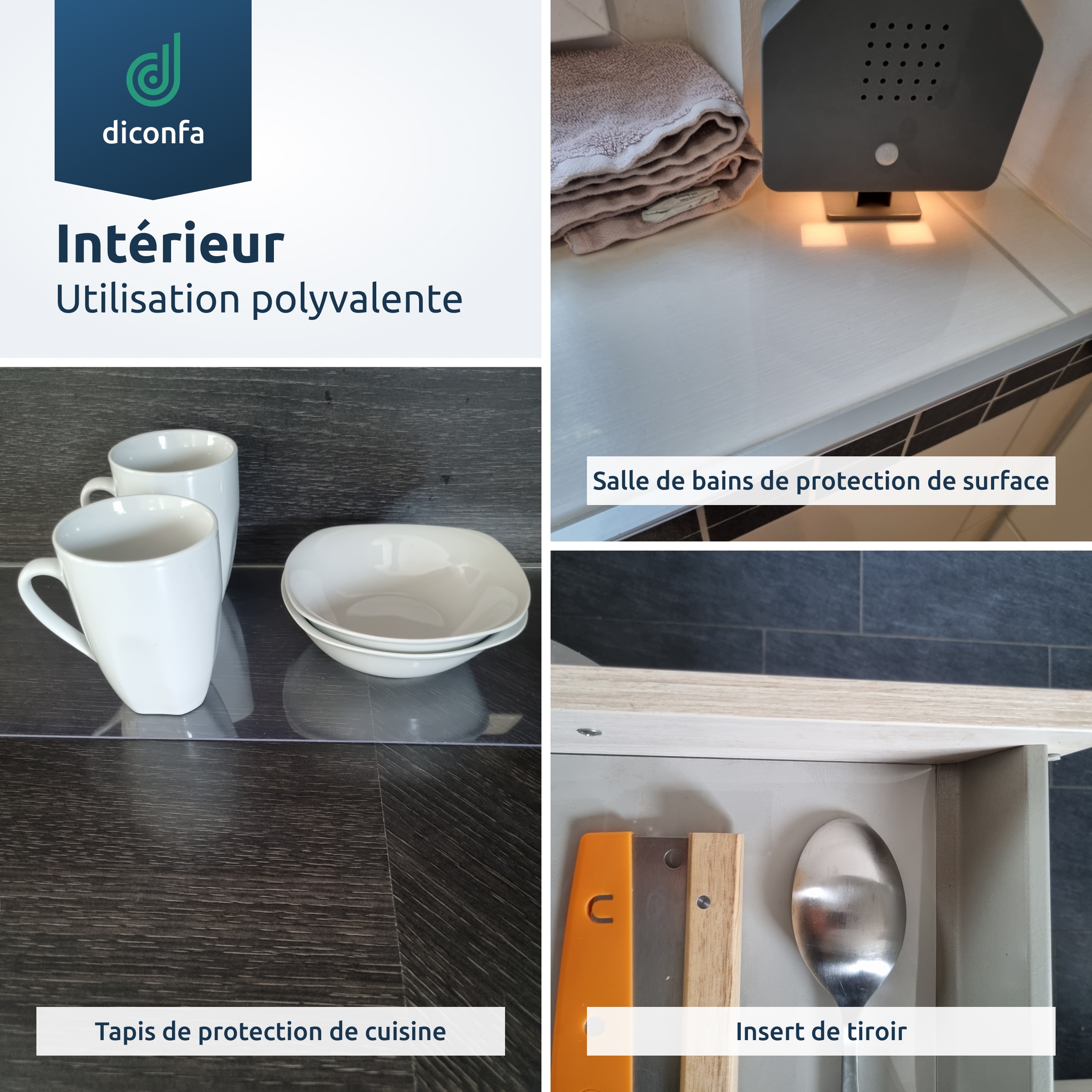 Bandes PVC diconfa transparentes sur mesure