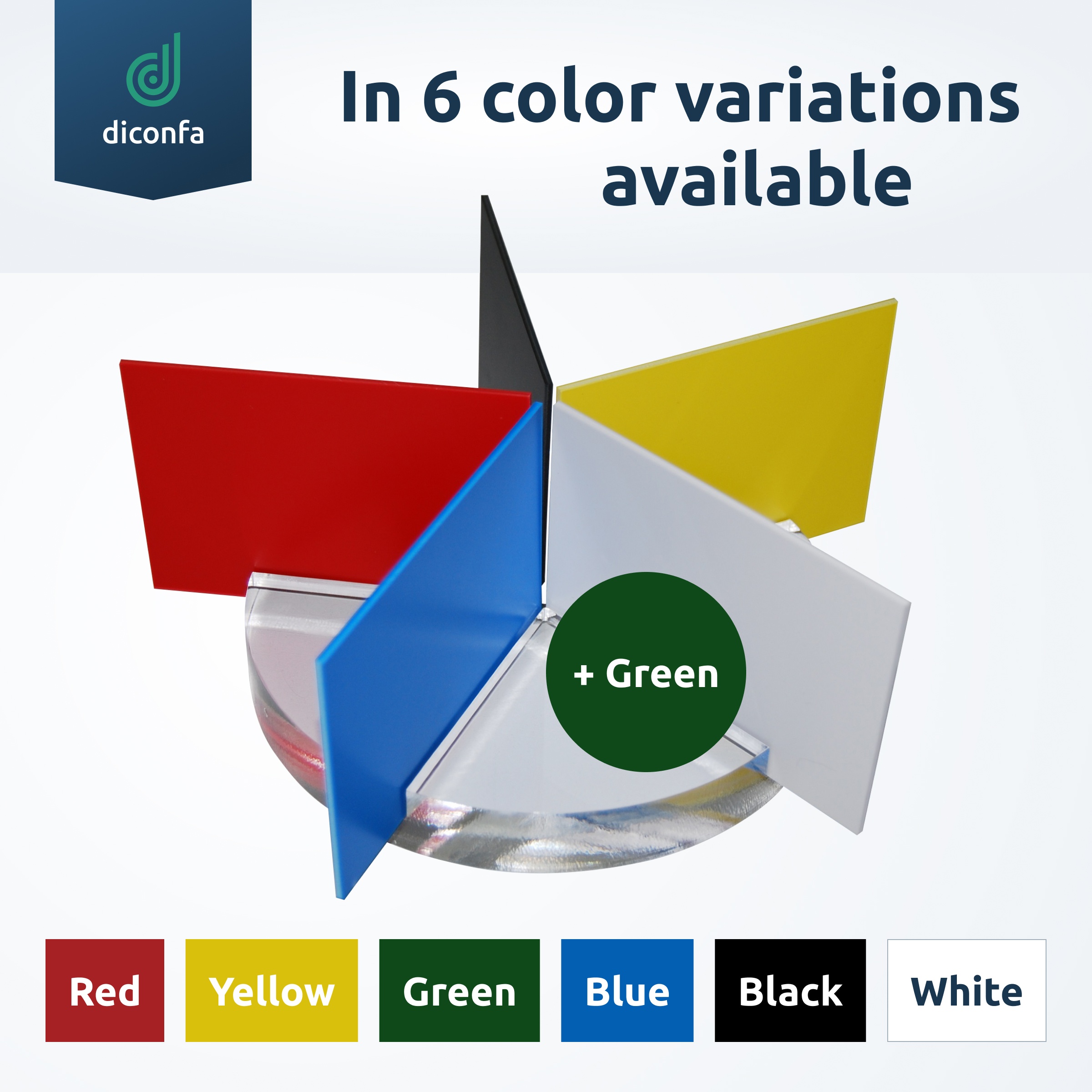 diconfa plastic sheet polystyrene black