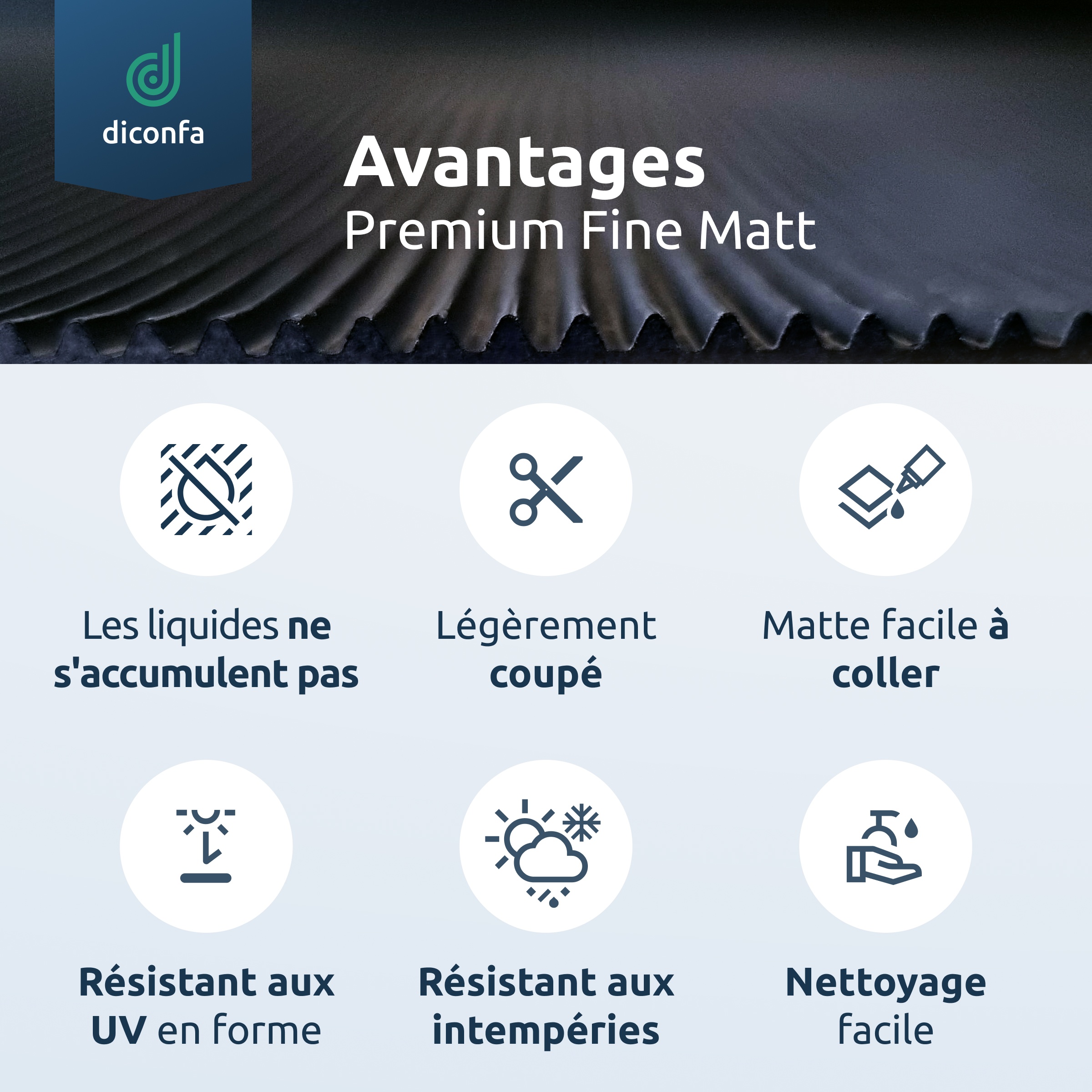 Tapis à fines rainures diconfa Tapis en caoutchouc 3 mm d'épaisseur gris sur mesure