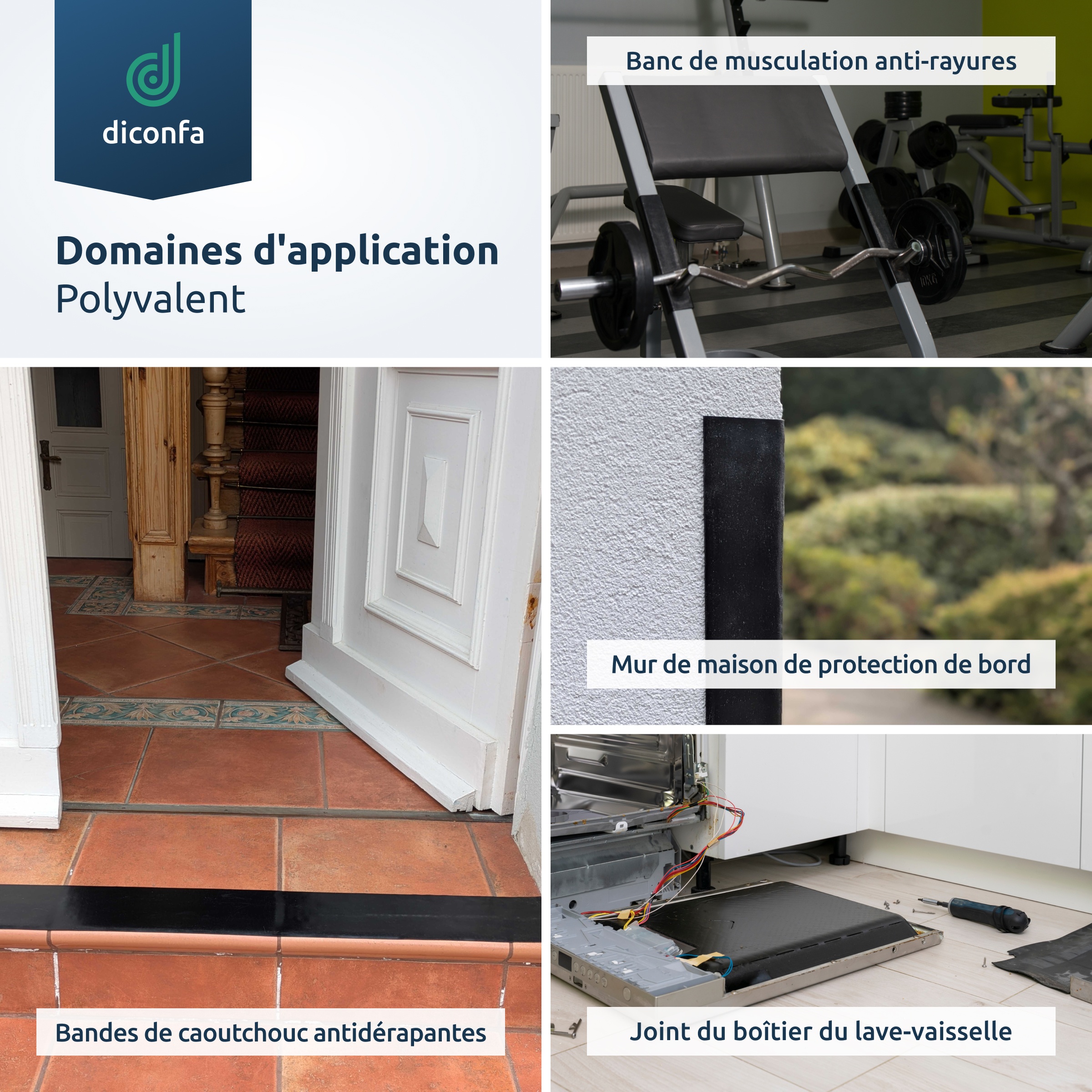 bande de caoutchouc auto-adhésive sur mesure