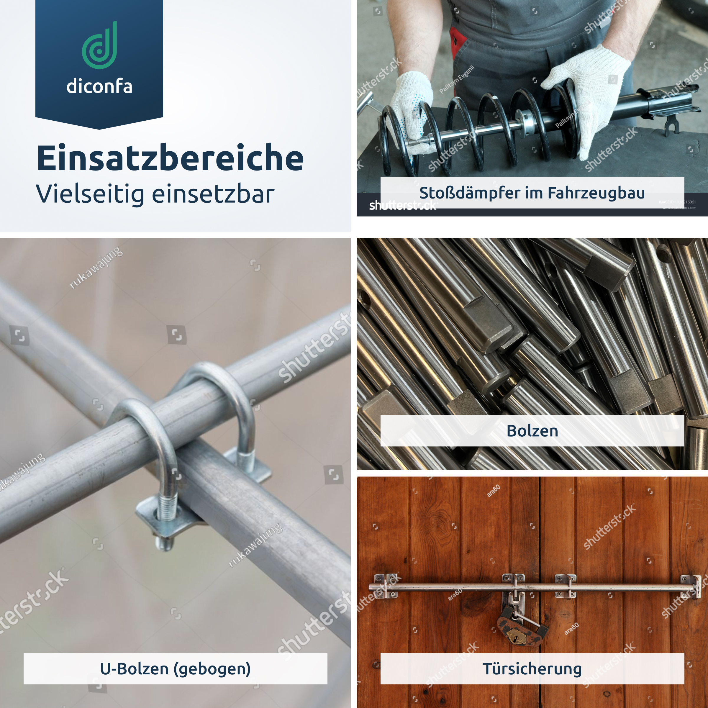 diconfa Rundstahl S355 J2+C - DURCHMESSER 6mm bis 100mm - LÄNGE 10mm bis 2000mm
