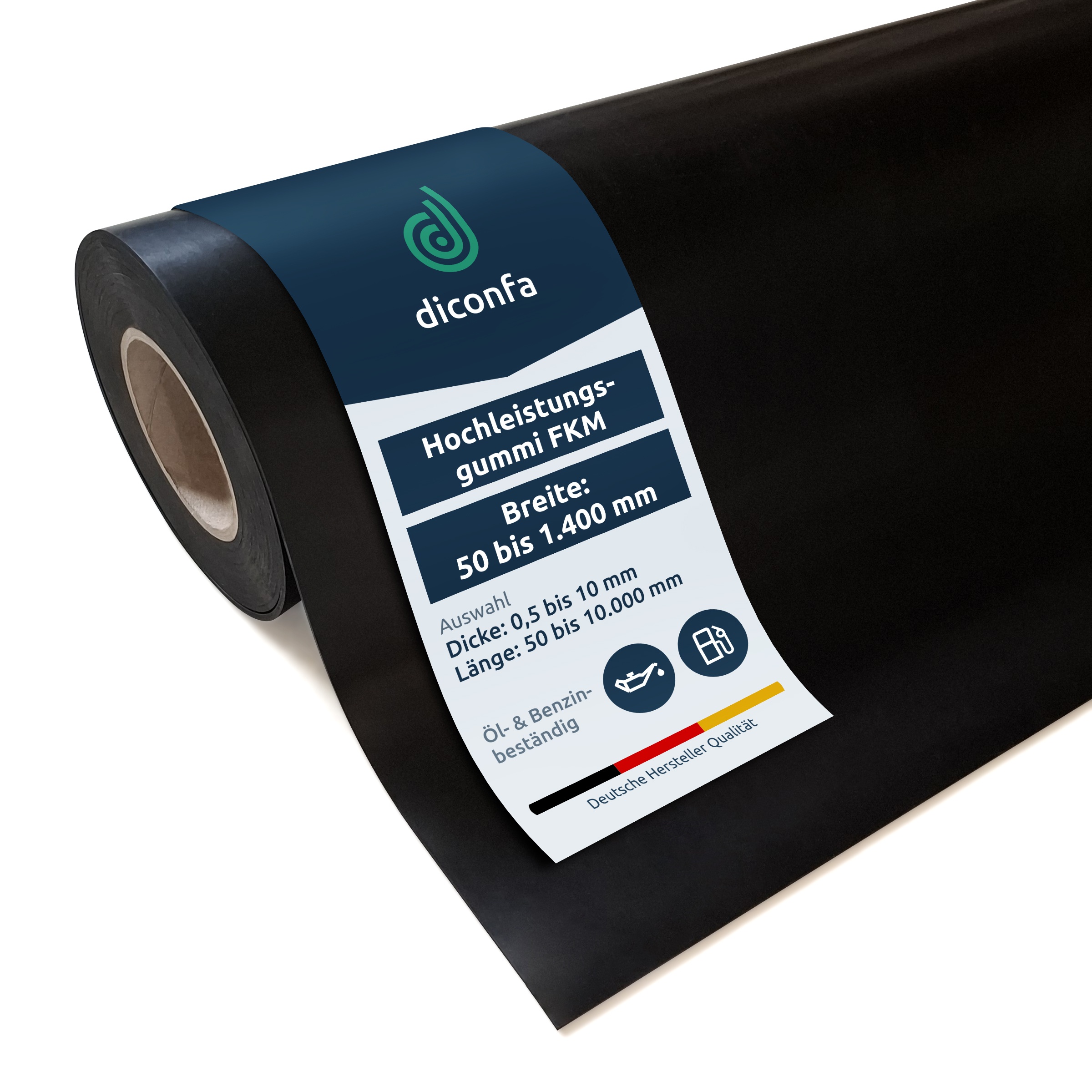 diconfa Gummimatte FKM nach Maß diconfa Gummimatte FKM nach Maß