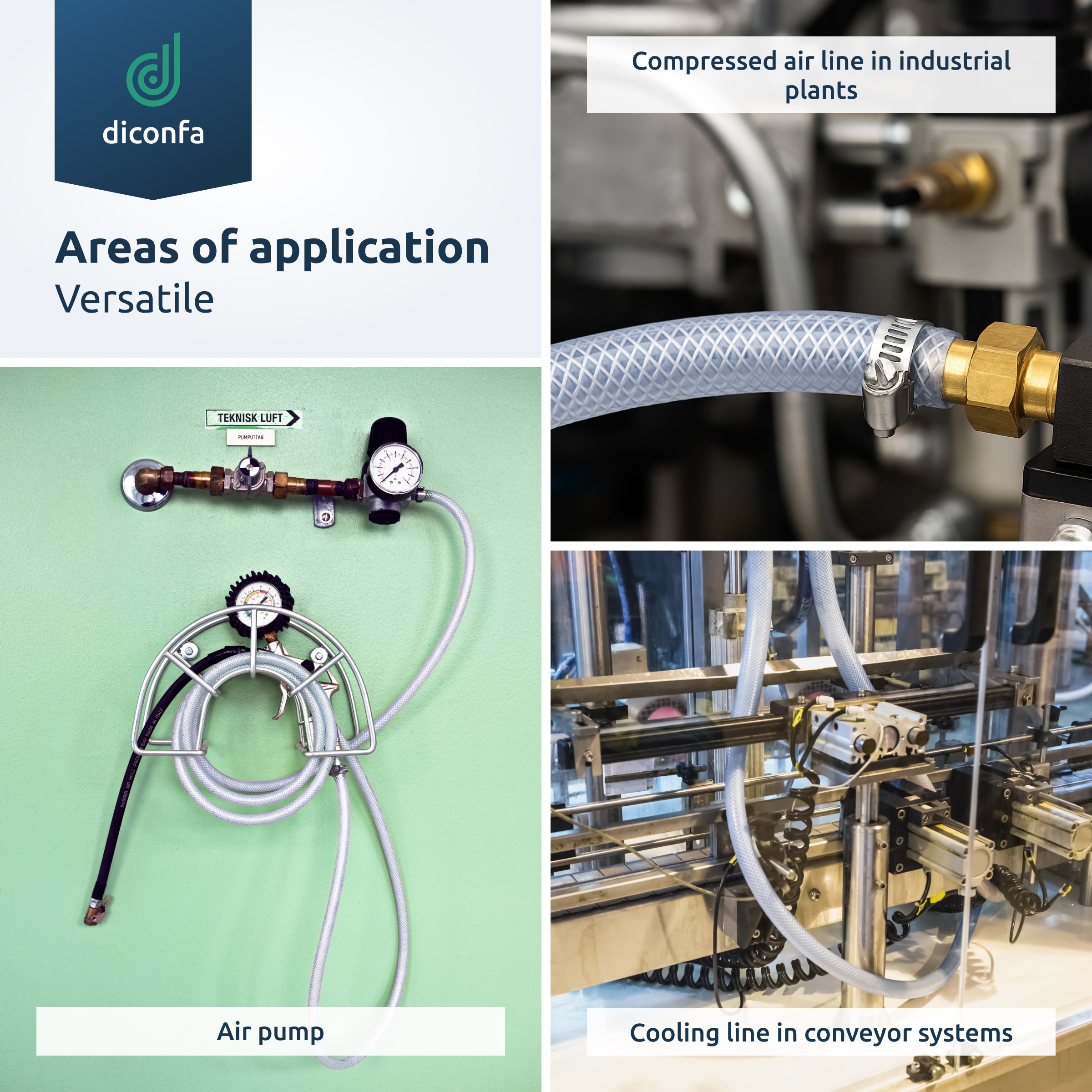 PVC reinforced hose made to measure