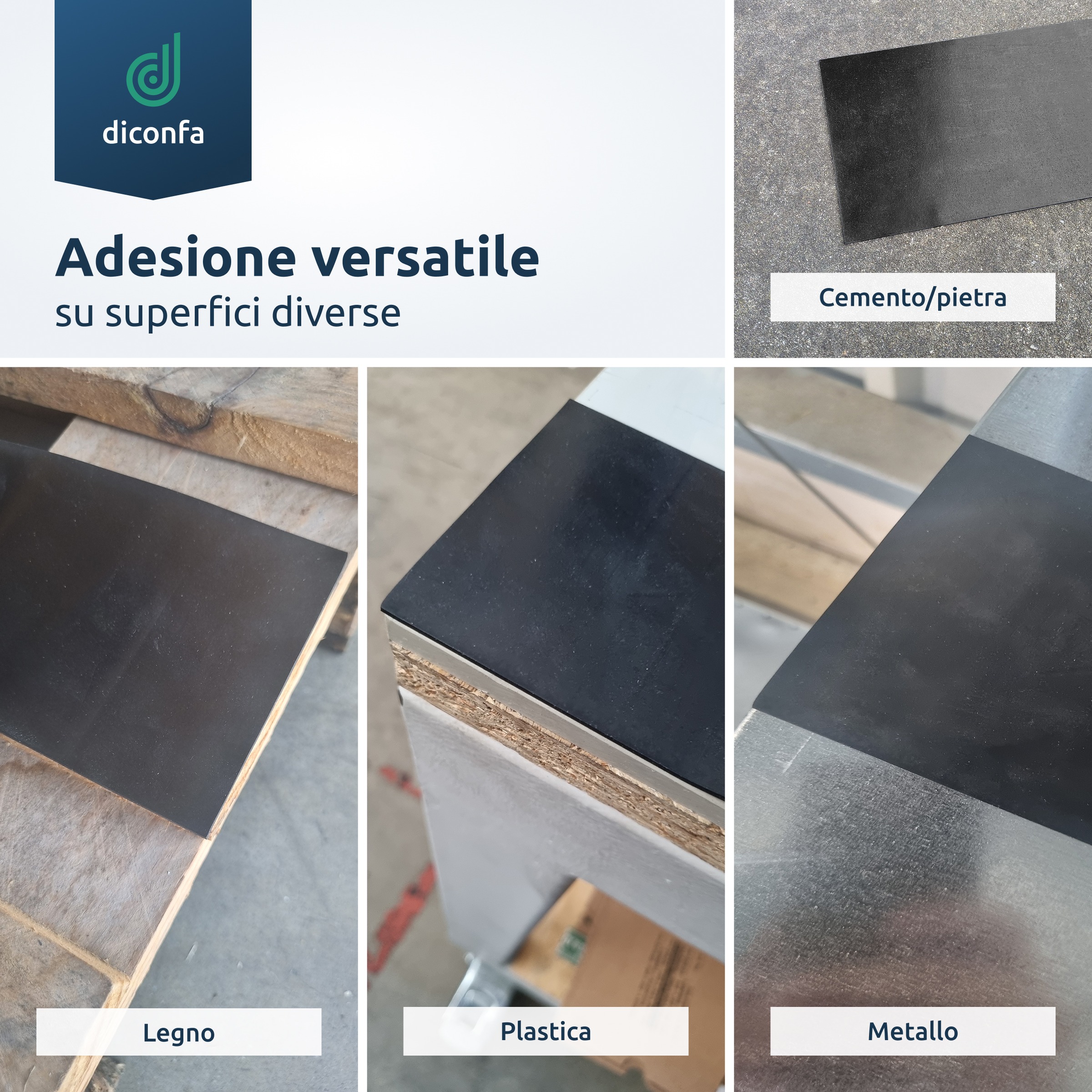 Striscia di gomma autoadesiva su misura