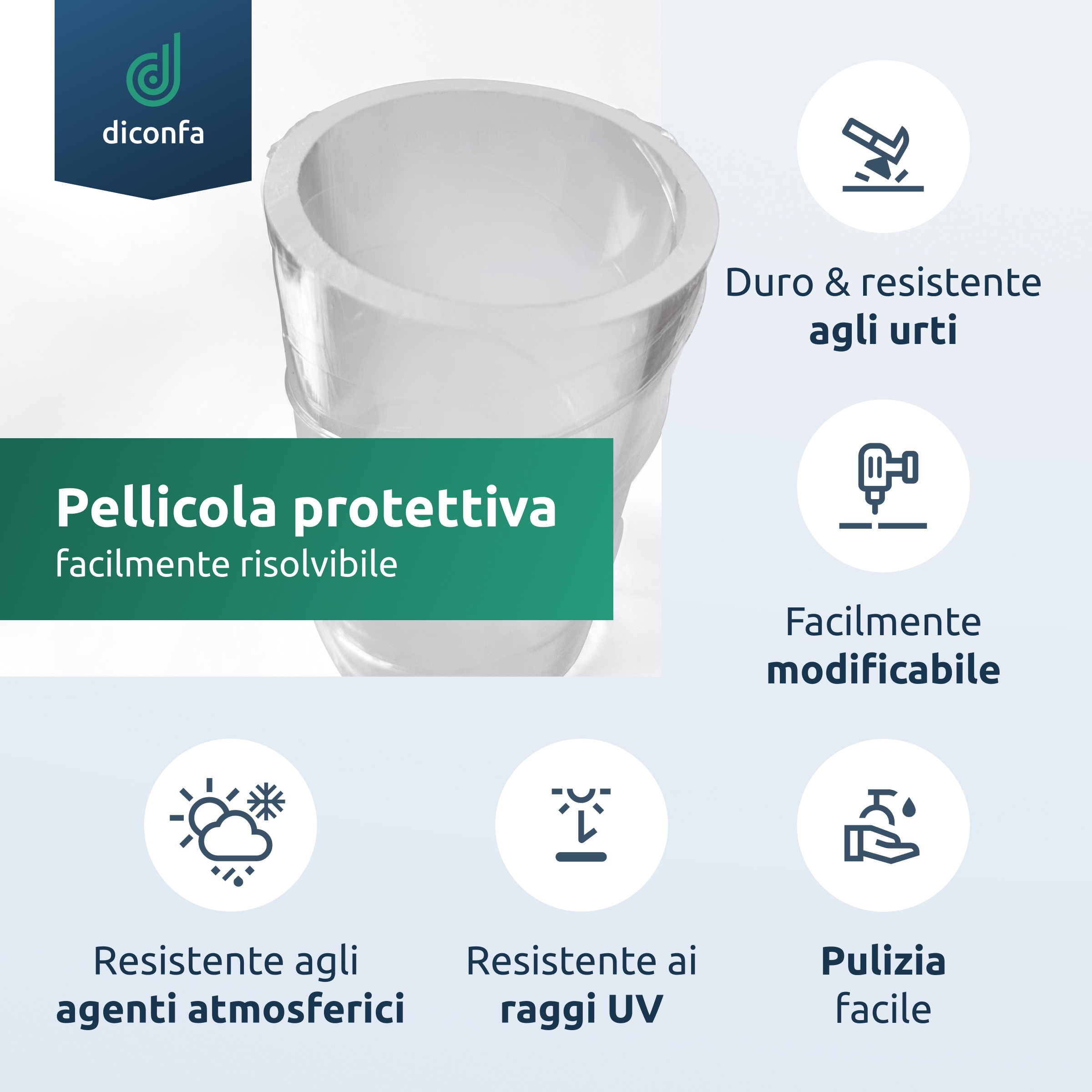 Tubo in plastica acrilica trasparente su misura