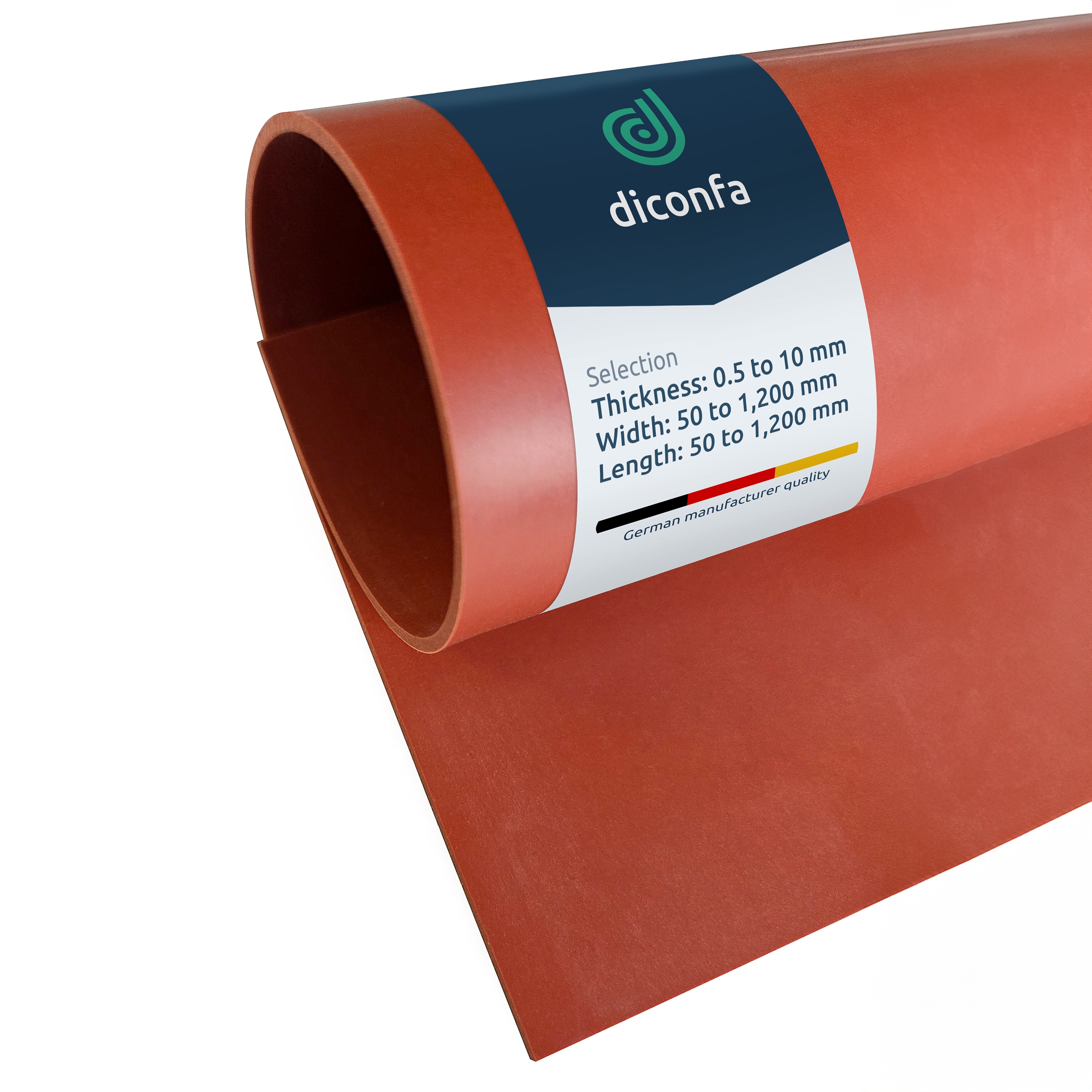 Silicone Sheet Red - made to measure