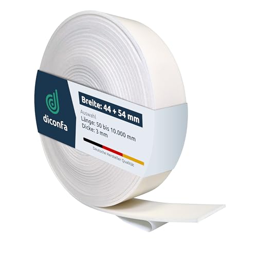 diconfa Dachfenster Dichtung weiß nach Maß - kompatibel mit VELUX 