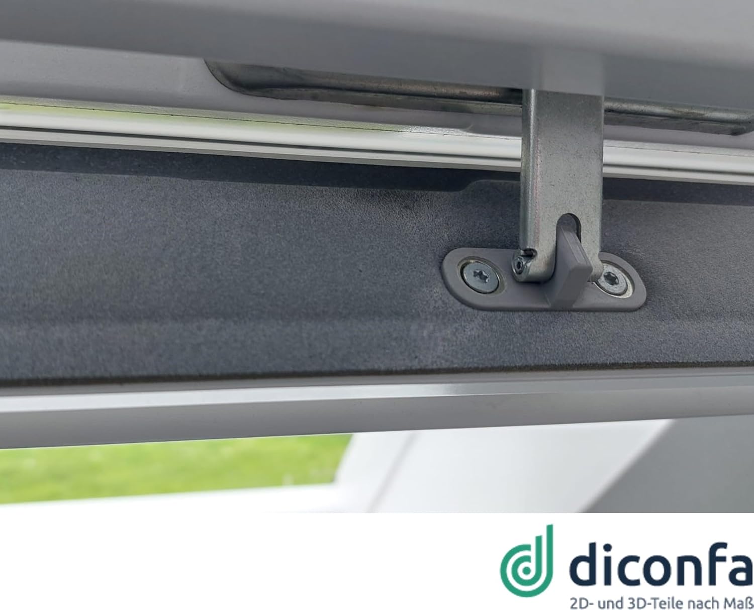 diconfa Dachfenster Dichtung grau nach Maß - kompatibel mit VELUX 